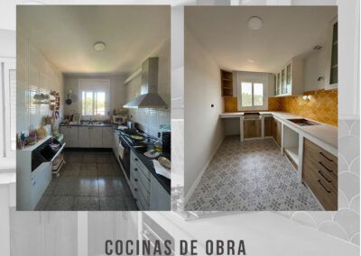 El antes y después en la reforma de una cocina