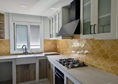 reforma de cocina con electrodomesticos